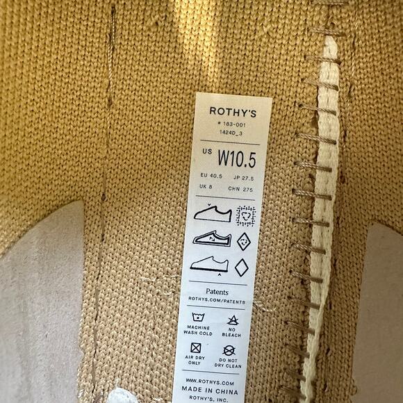 Rothy's The Braid Driver Cappuccino Size 10.5 Cream - Picture 7 of 7